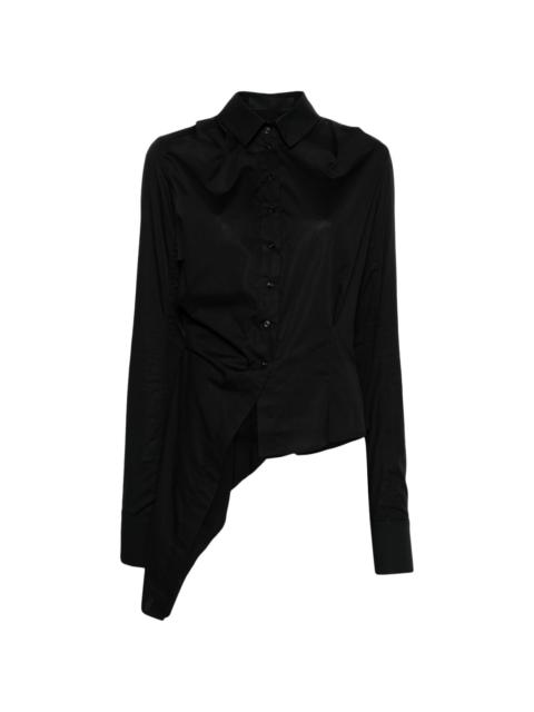 Marc Le Bihan asymmetric poplin shirt