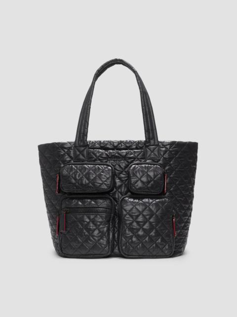 MZ Wallace Women's Medium Metro Travel Tote Bag - Black