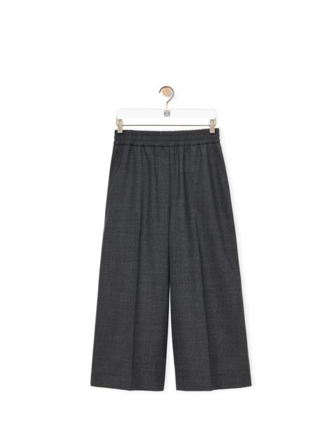 Loewe Cropped trousers in textured wool tailoring