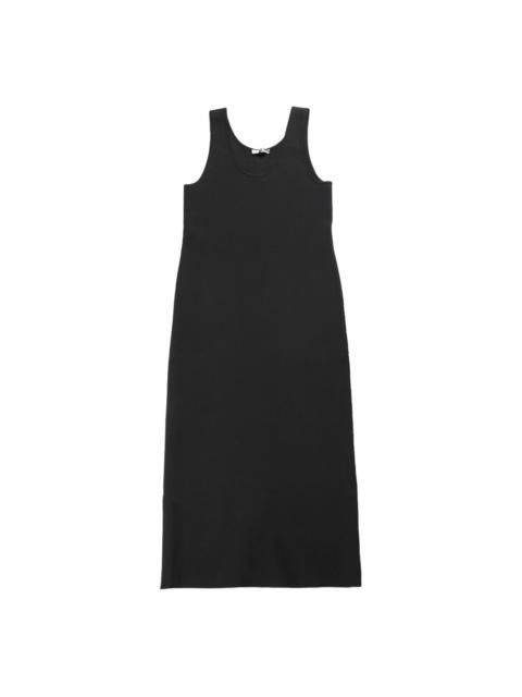 sleeveless midi dress