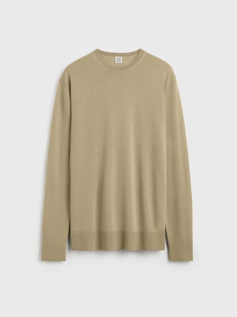 TOTEME Long-sleeve tee knit desert