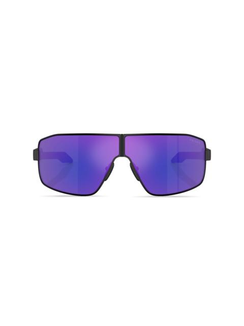 Prada logo-print oversize-frame sunglasses