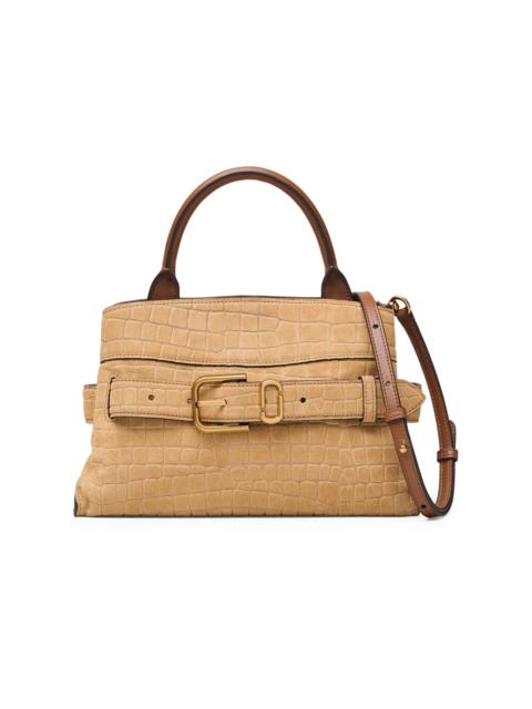 Marc Jacobs Women's The Dakota Small Croc Suede Satchel Bag - Sahara
