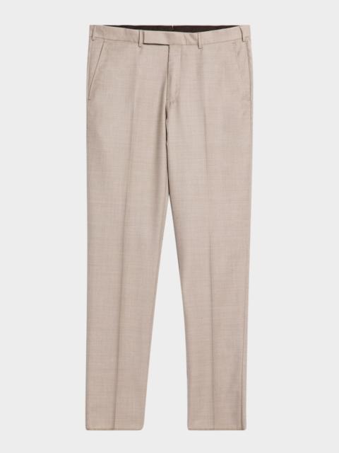 ZEGNA Men's Trofeo Twill Flat-Front Pants