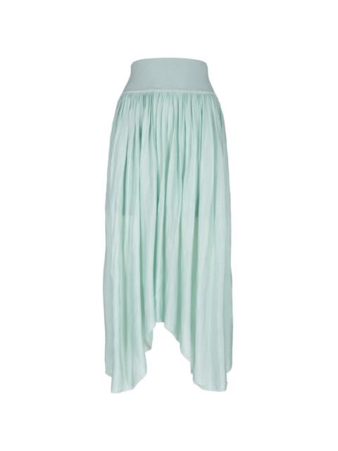 MARIA McMANUS Wave pleated midi skirt