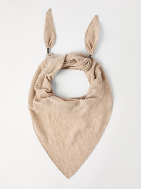 Brunello Cucinelli Cashmere scarf with shiny details