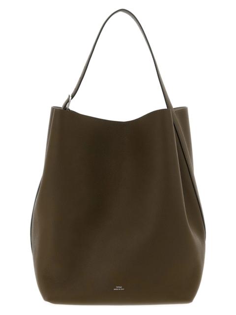 'Belted grained-leather' handbag