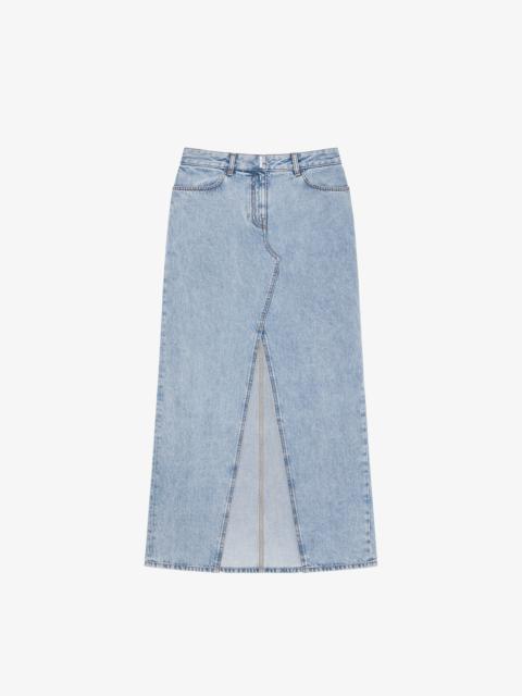 Givenchy SKIRT IN DENIM WITH SLIT