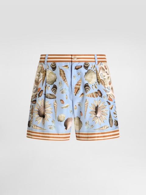 Dolce & Gabbana Shell-print short swim boxer shorts