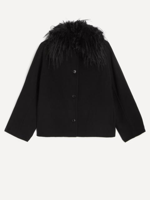 Loulou de Saison Rafe Detachable Faux-Fur Collar Jacket