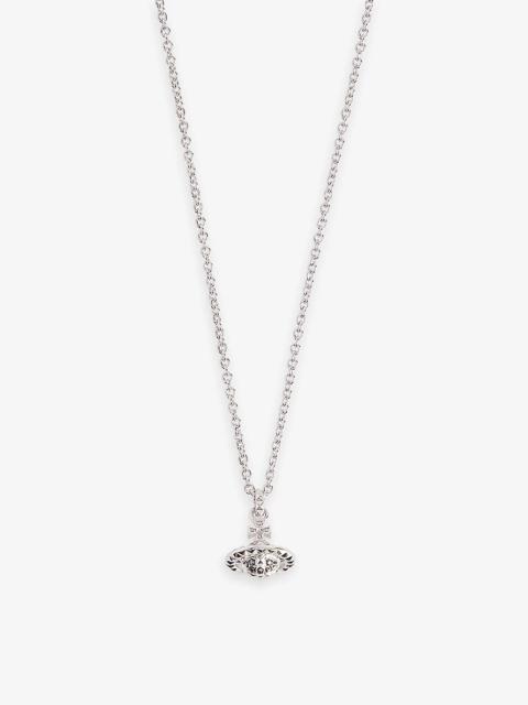 Mayfair brass and cubic zirconia pendant necklace