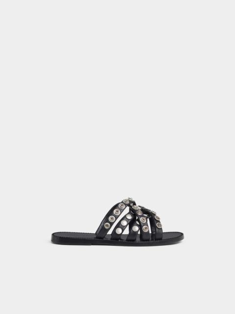 DSQUARED2 ALLOVER STUDS FLAT SANDALS