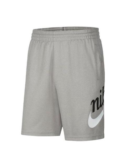 Nike Nike SB 일요일 로고 인쇄 스포츠 빠른 건조한 니트 Skateboard 짧은 진한 회색 회색 CV4346-063