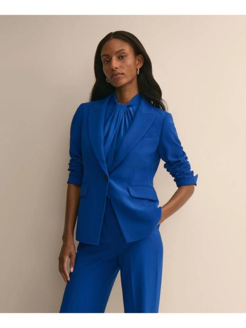 Brooks Brothers Fine Crepe Peak-Lapel Jacket
