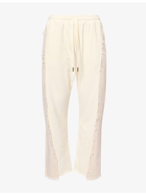 HONOR THE GIFT Washed Floral-Etched Denim Jeans