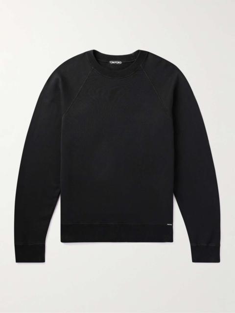 TOM FORD Garment-Dyed Cotton-Jersey Sweatshirt