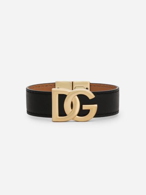 Dolce & Gabbana Calfskin bracelet with DG logo