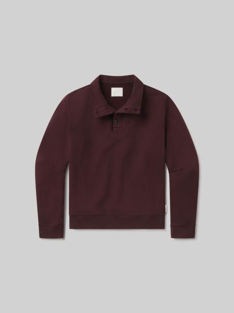 Citizens of Humanity Half Button Pullover In Burgundy