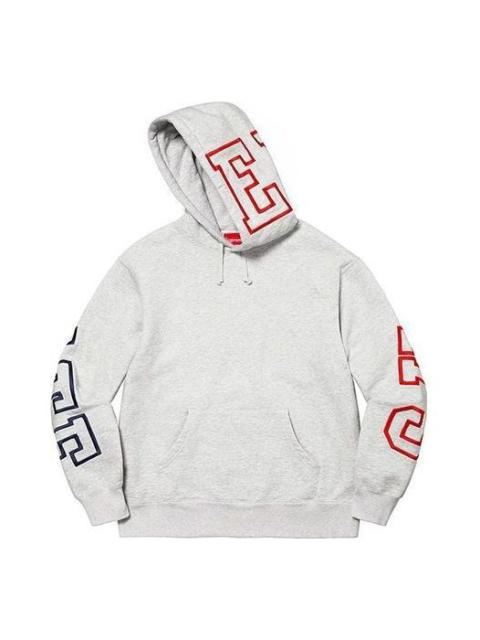 Supreme Supreme State Hooded Sweatshirt 'Grey Black Red' SUP-FW22-004
