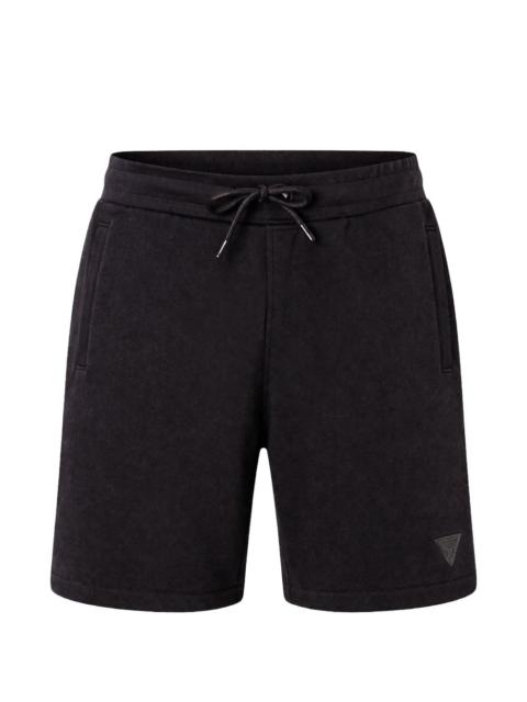 GUESS USA logo-patch drawstring track shorts