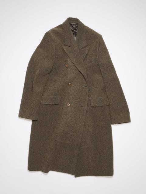 Double-breasted wool coat - Taupe grey