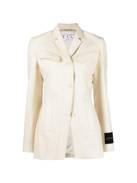 Off-White single-breasted wool blazer