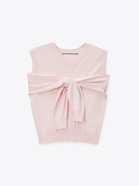 Alexander Wang WRAPPED CARDIGAN VEST