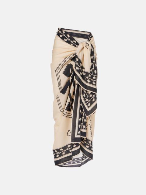 Johanna Ortiz Ayahuasca cotton beach cover-up