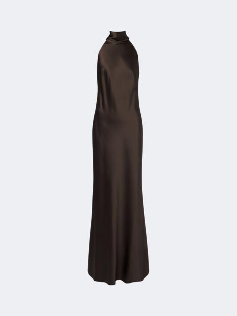Ralph Lauren Chilton halterneck satin gown