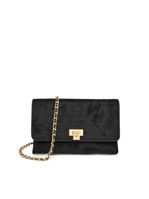 ELISABETTA FRANCHI embossed chain clutch bag