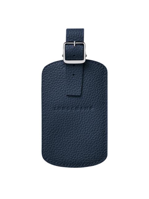 Le Foulonné Luggage tag Navy - Leather