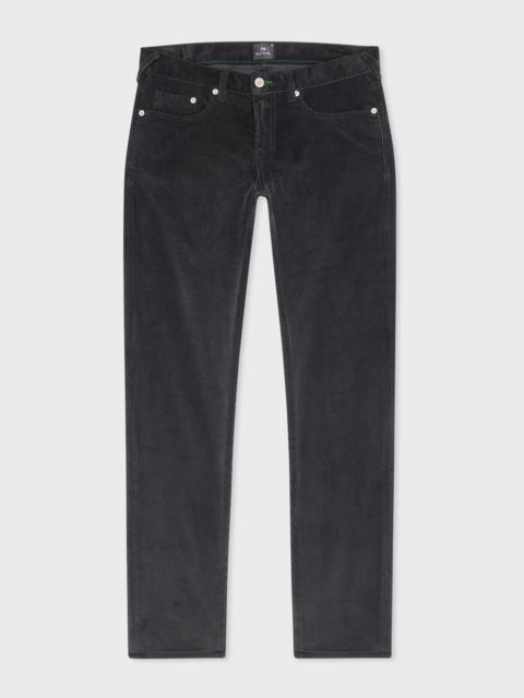 Paul Smith Black Tapered-Fit Organic Corduroy Trousers