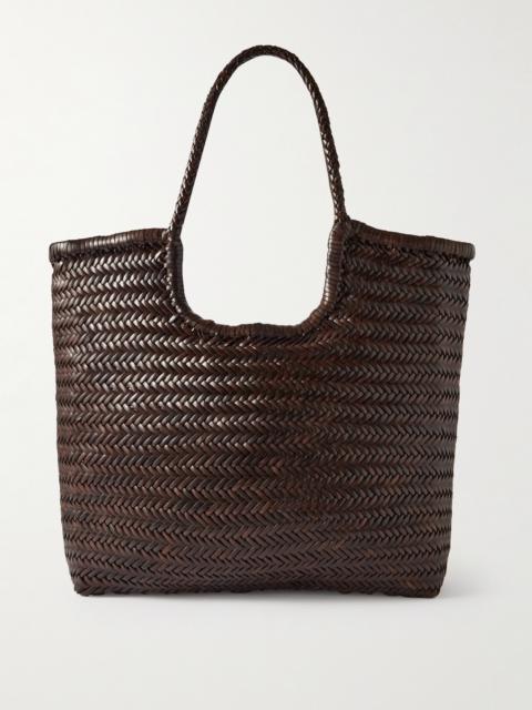 DRAGON DIFFUSION Ns Diagonal Triple Jump Woven Leather Tote
