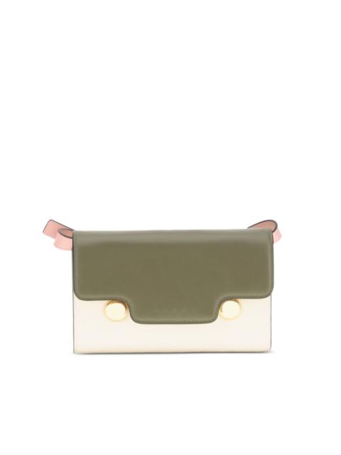 Marni Trunkaroo calf leather two-tone shoulder bag