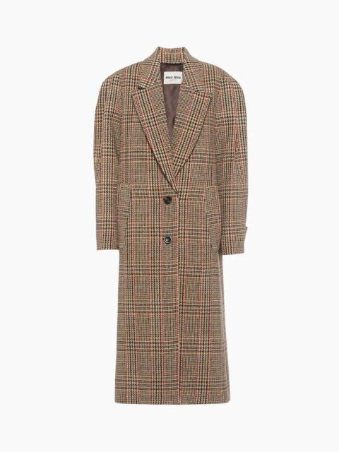Miu Miu Oversized plaid coat