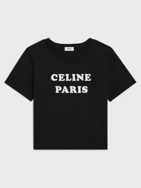 CELINE celine paris boxy T-shirt in cotton jersey