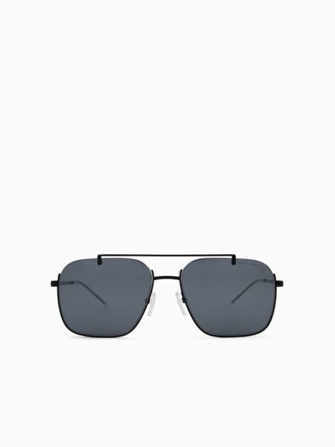 EMPORIO ARMANI Men’s rectangular sunglasses