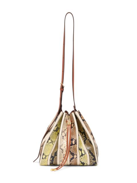 ULLA JOHNSON Alma Everyday Python-Effect Leather Bucket Bag python