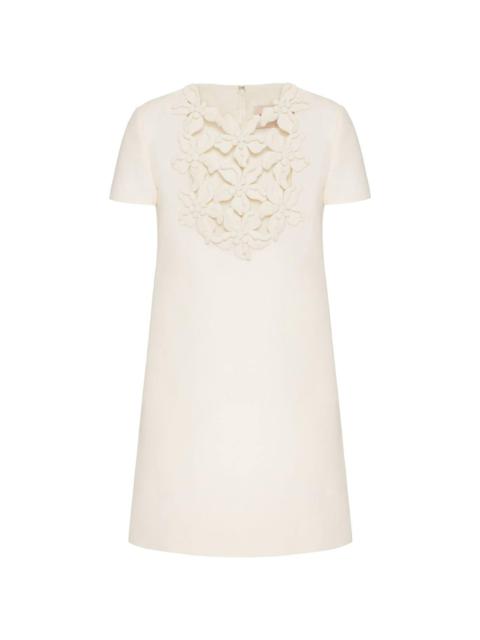 Crepe Couture embroidered minidress
