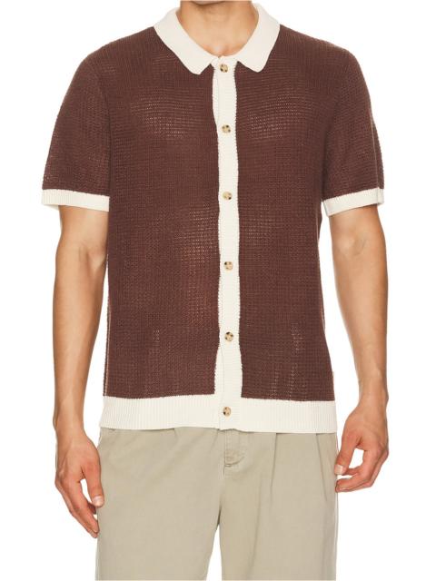 onia Linen Button Up Shirt