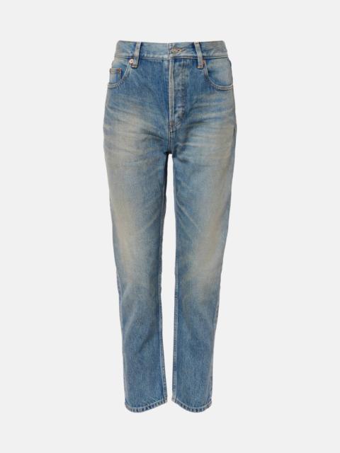 SAINT LAURENT '90s cropped slim jeans