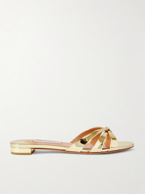 AQUAZZURA Tati Mirrored Sandals