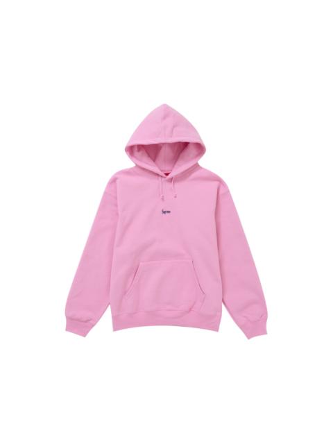 Supreme Micro Logo Hooded Sweatshirt (FW24) Pink