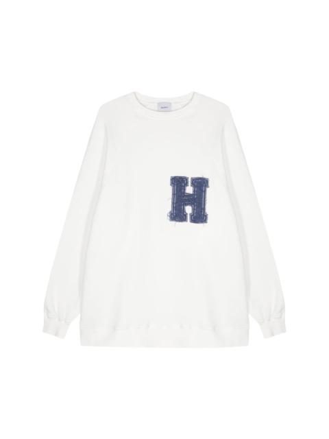 HALFBOY®️ logo-appliquÃ© cotton long sweatshirt