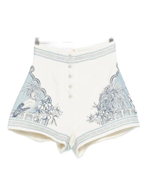 ALÉMAIS Alemais Villa Romantica Printed Shorts