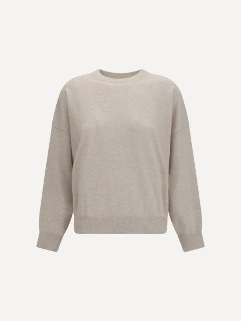 Brunello Cucinelli Cashmere Sweater with Monili chain