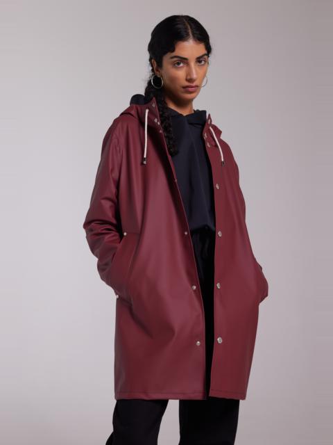 Stutterheim Stockholm Lightweight Raincoat Burgundy