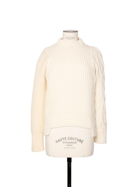 sacai Wool Mohair Knit Pullover