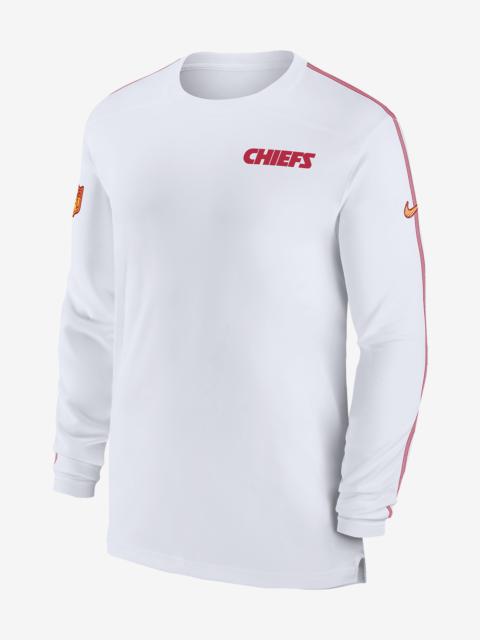 Kansas City Chiefs Sideline Coach Nike Men's Dri-FIT NFL Long-Sleeve Top