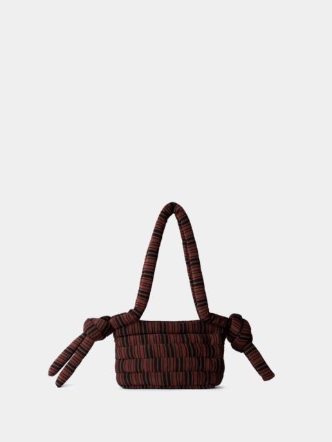 SUNNEI TUBO BAG / black & brown stripes